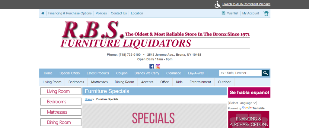 RBs Furniture Liquidators: liquidation new york